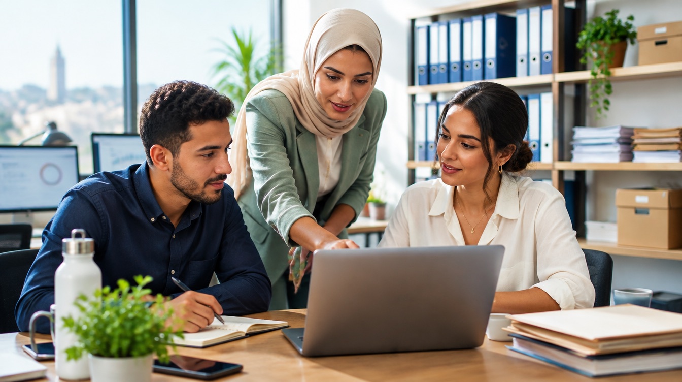 مسؤولة تشرح طريقة الفوترة الإلكترونية الجديدة لفريقها