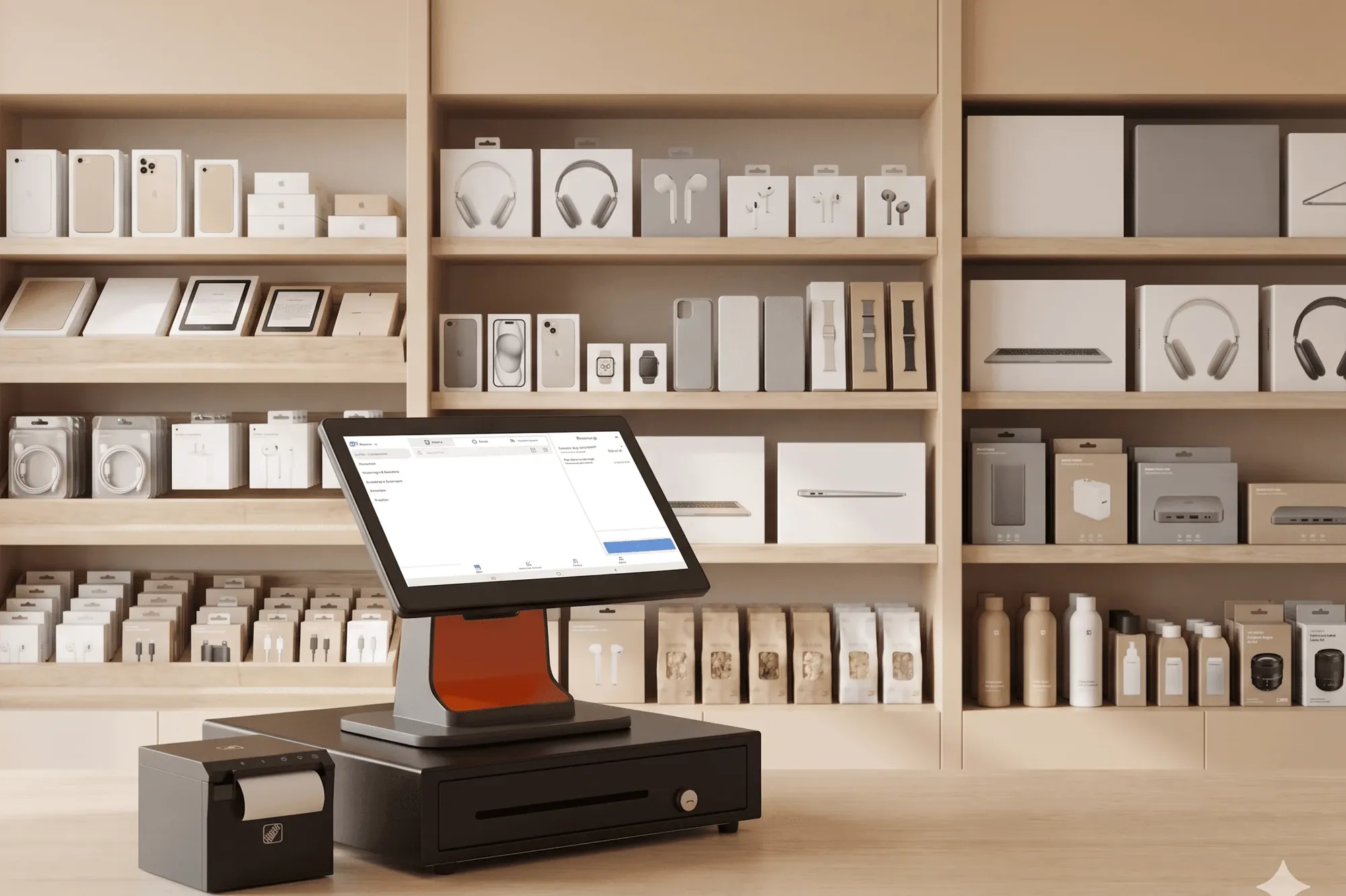 Devices being received and scanned