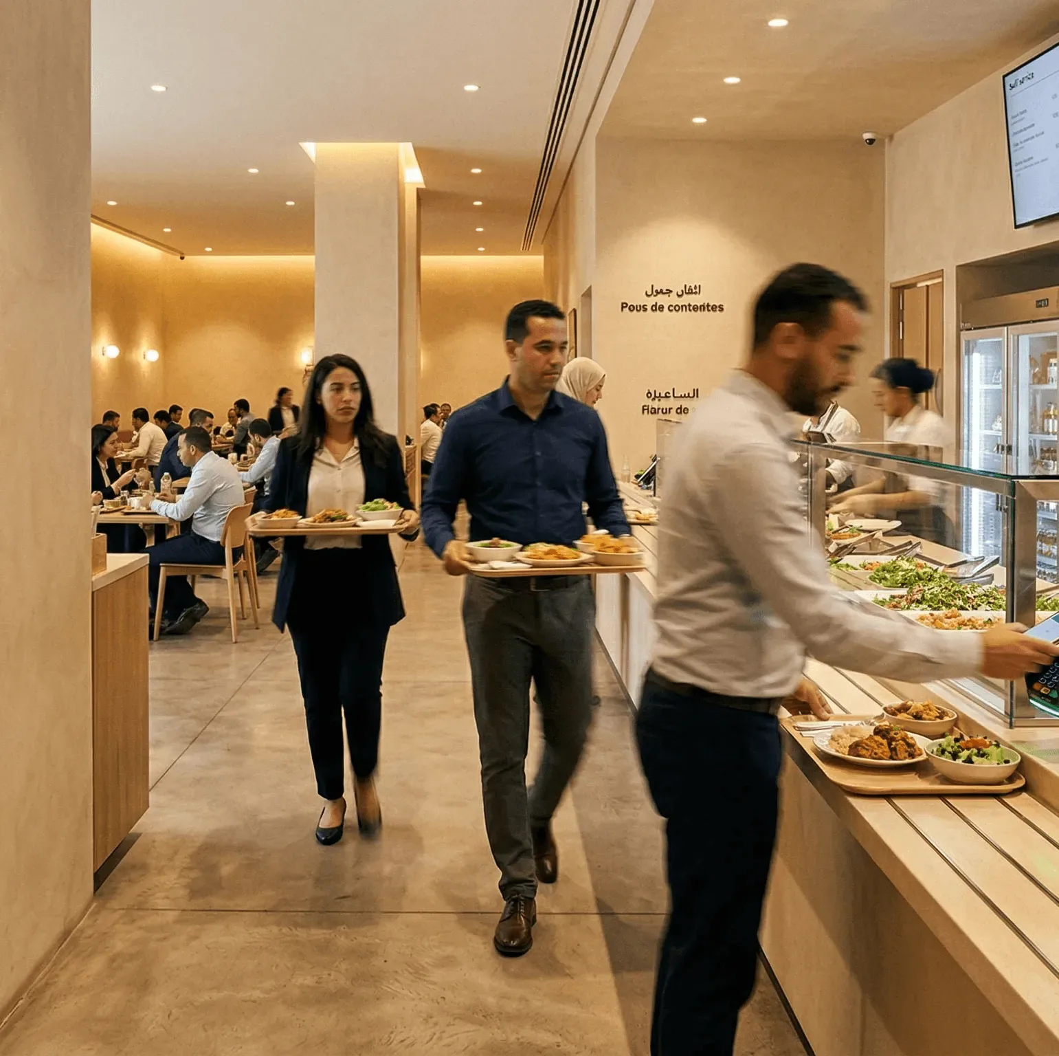 Canteen at lunchtime