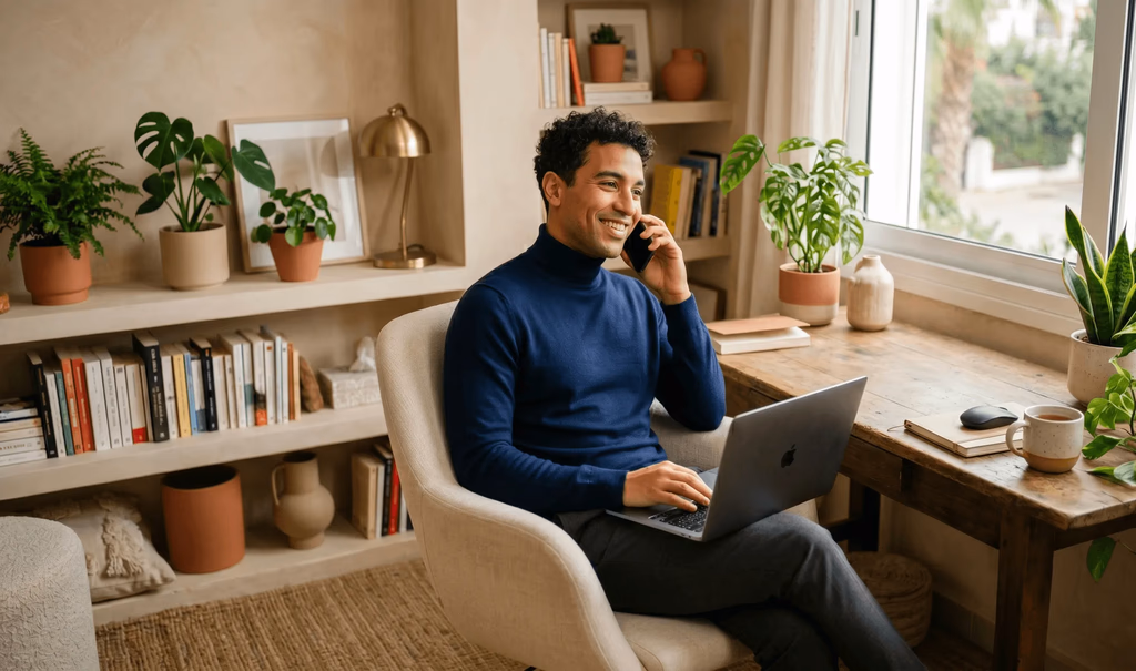 Une facture créée sur le téléphone