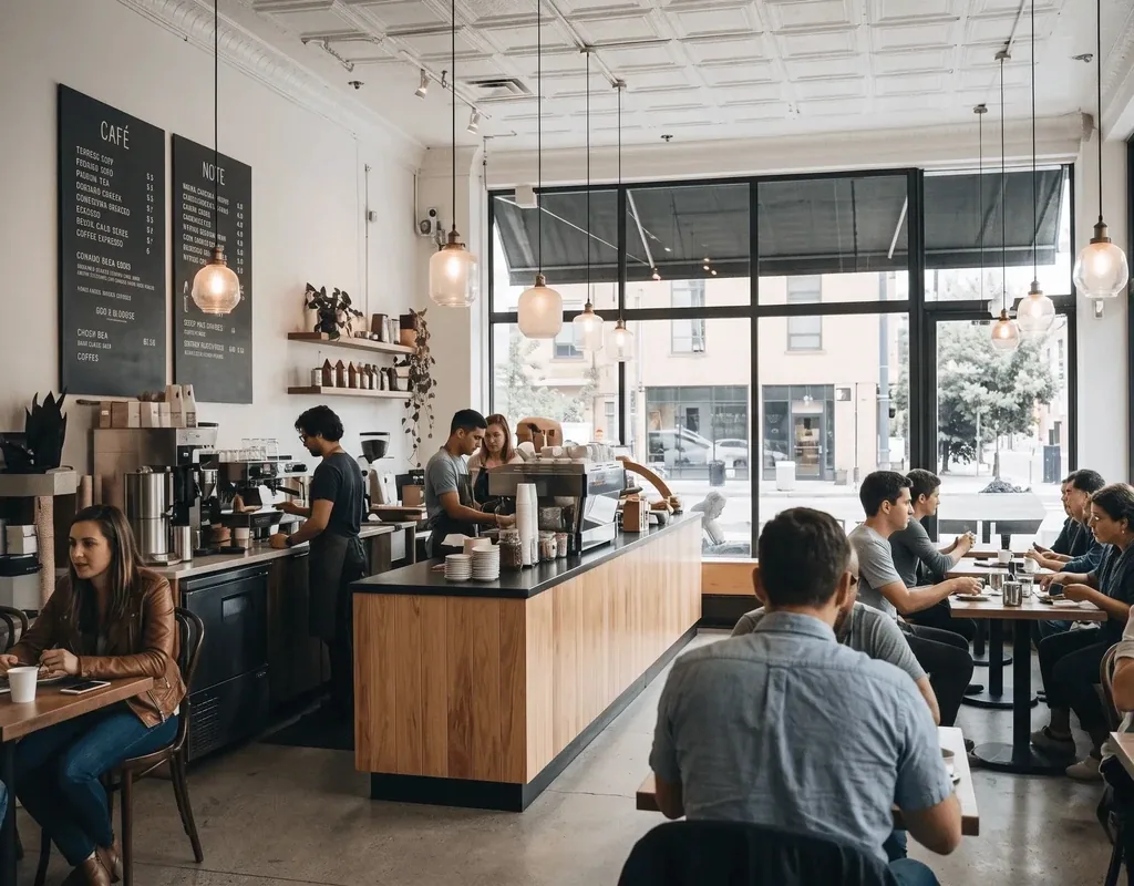 Le comptoir d’un café