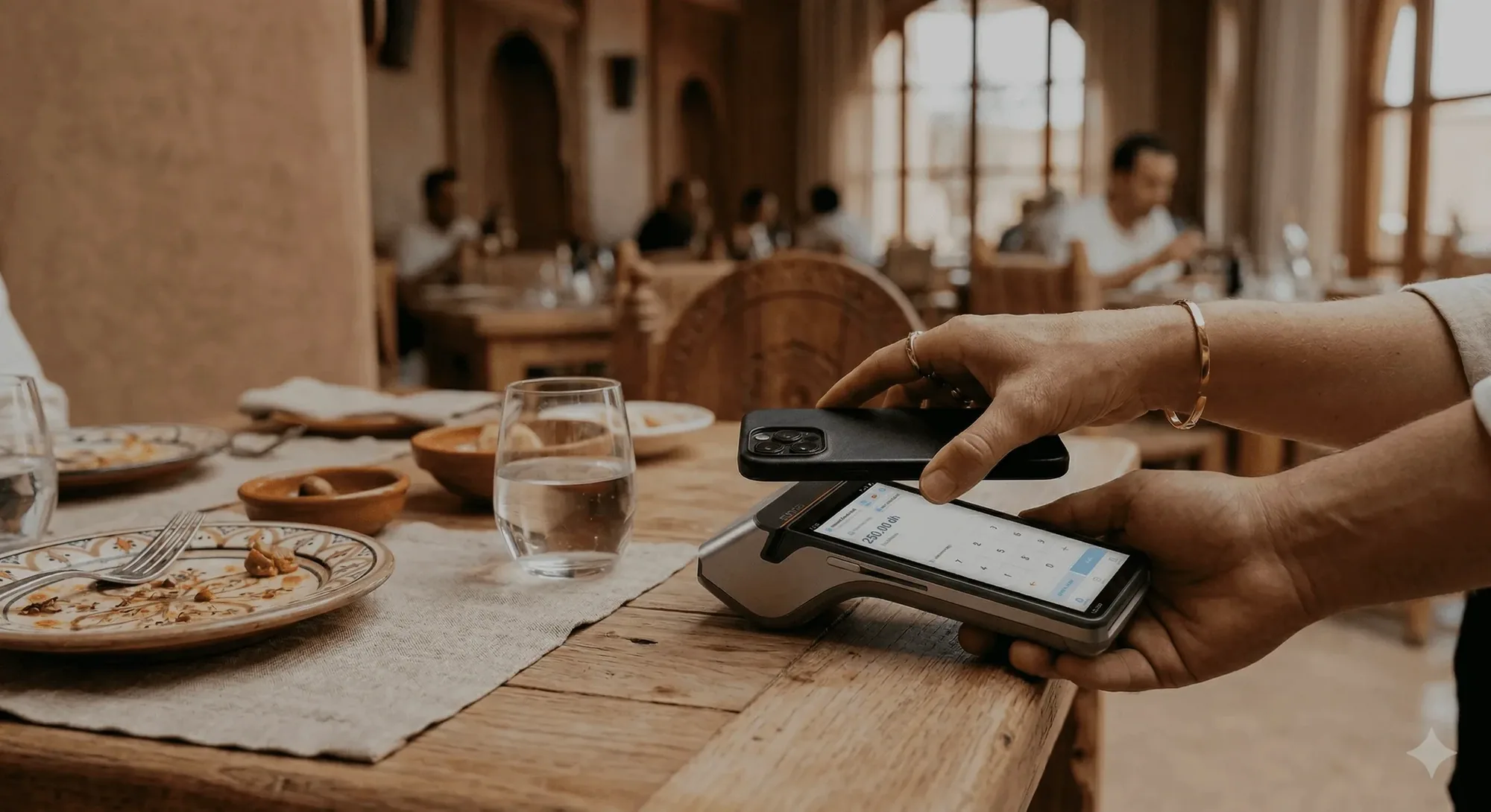 Screenshot: split check & receipt