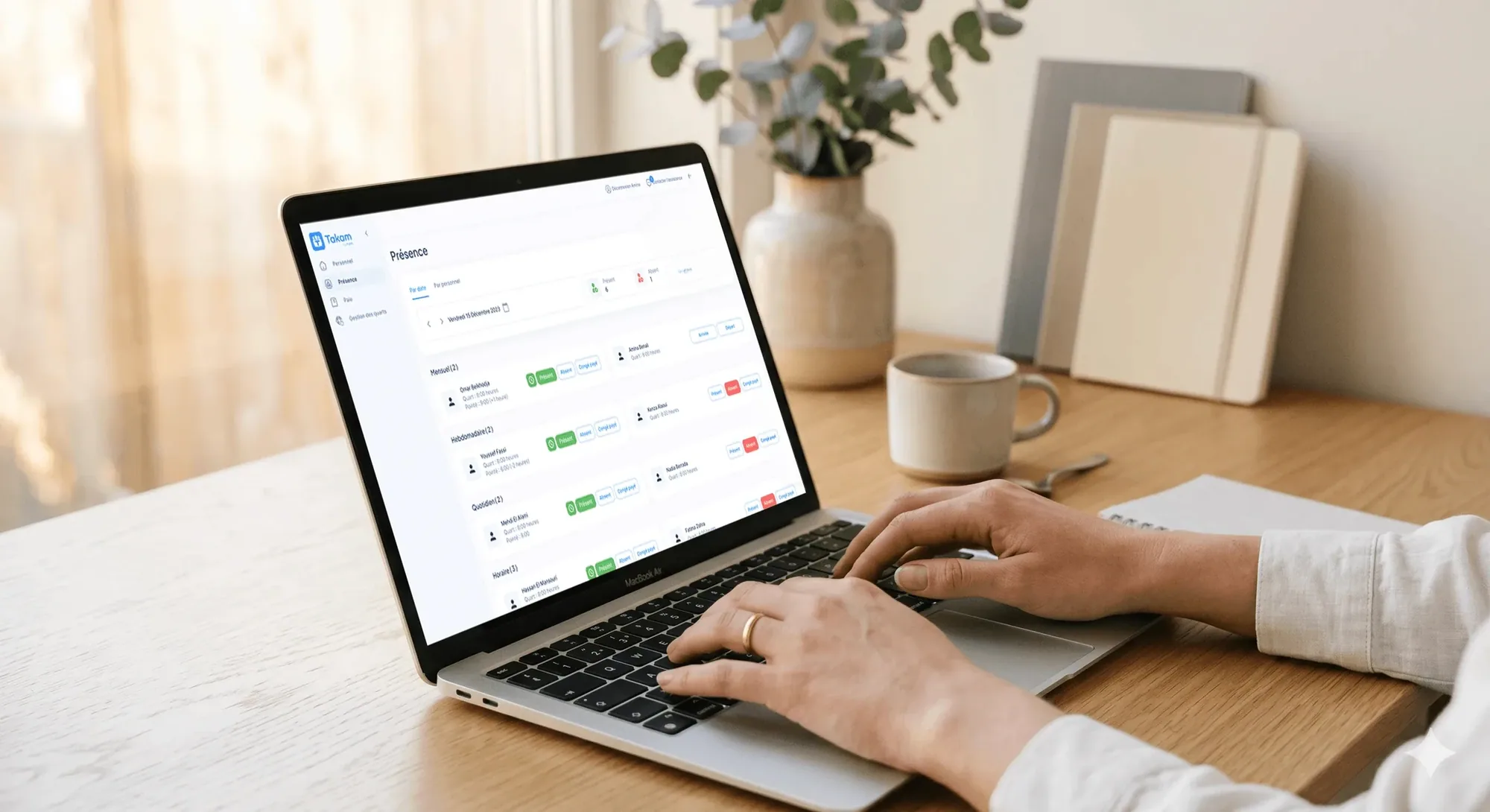 Screenshot: Scheduling & shift planning