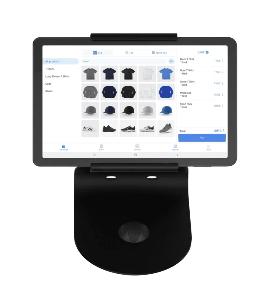 Caisse tactile sur pied inyad Stand 8