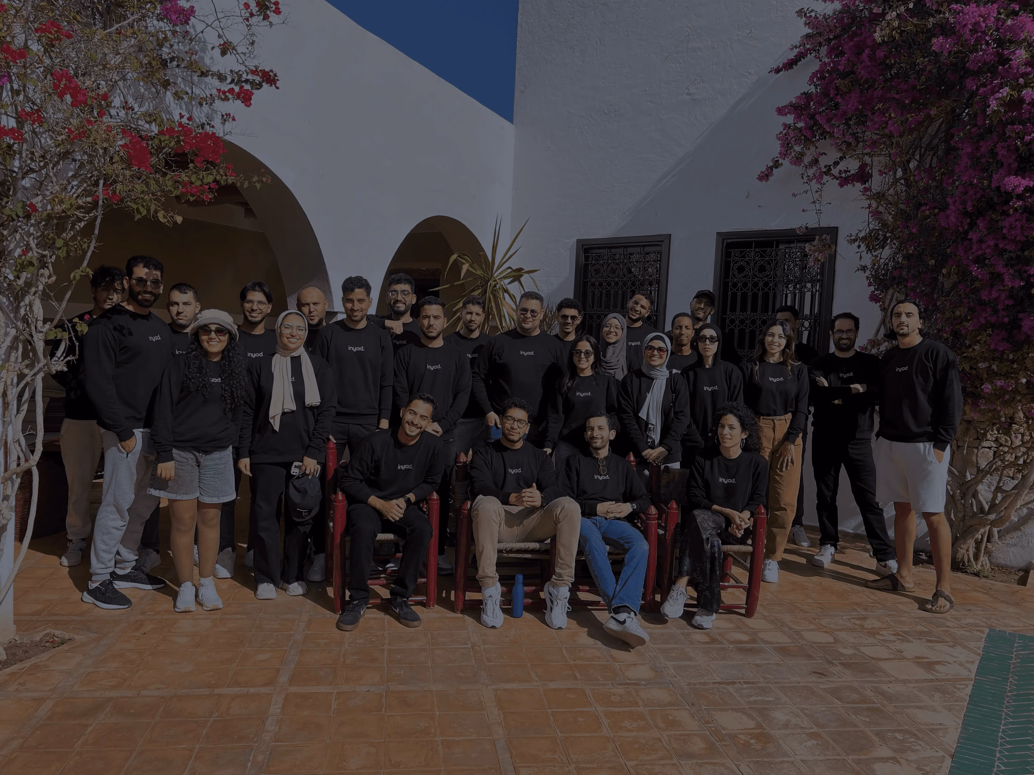 l’équipe inyad réunie dans les bureaux de Casablanca